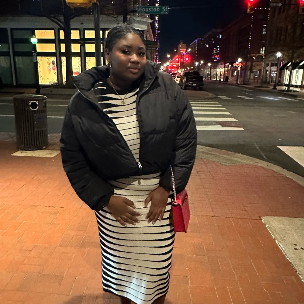 Black sweater dress